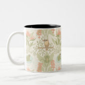 Sanfte Dschungel Frösche & Vögel Zweifarbige Tasse (Links)