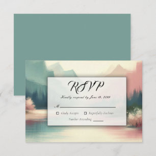 Sanfte Echos der Berge RSVP Karte
