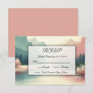 Sanfte Echos der Berge RSVP Karte
