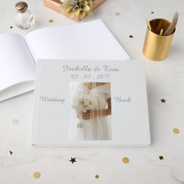 Sanfte Elfenbein-Hochzeit, Romantische Hochzeitsgä Gästebuch