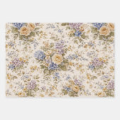 Sanfte Elfenblumen-Gartenblüte Geschenkpapier Set (Vorderseite)