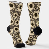 Sanfte Empress Florals Braun Empress Socken (Gewinkelt)