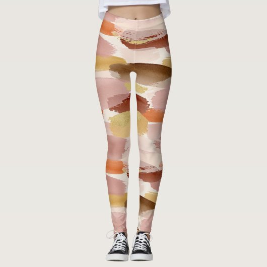 Sanfte erdige Abstraktion (4) Leggings (Vorderseite)