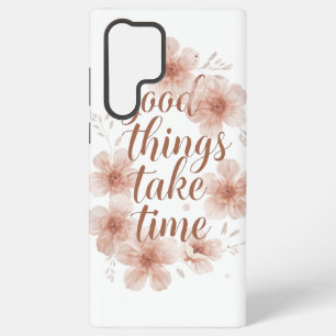 Sanfte Erinnerung mit zarten Blüten Samsung Galaxy Hülle