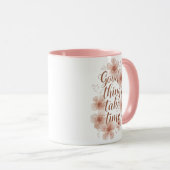 Sanfte Erinnerung mit zarten Blüten Tasse (VorderseiteRechts)