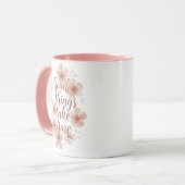Sanfte Erinnerung mit zarten Blüten Tasse (Vorderseite Links)