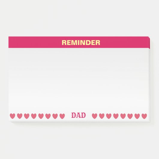 Sanfte Erinnerung Post-it Klebezettel (Vorderseite)