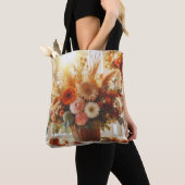 Sanfte Fall Blume Volldrucktasche Tasche (Von Nahem)