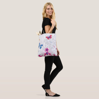Sanfte Farben Designer Druck Stilvolle Frauenmode Tasche