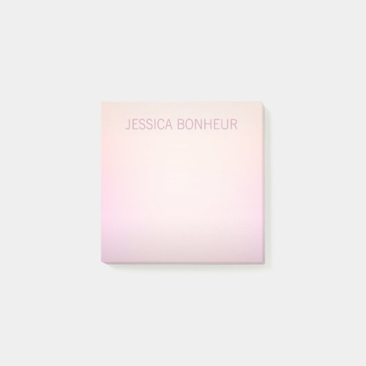 Sanfte Farben, Ombre-Effekt Post-it Klebezettel (Vorderseite)