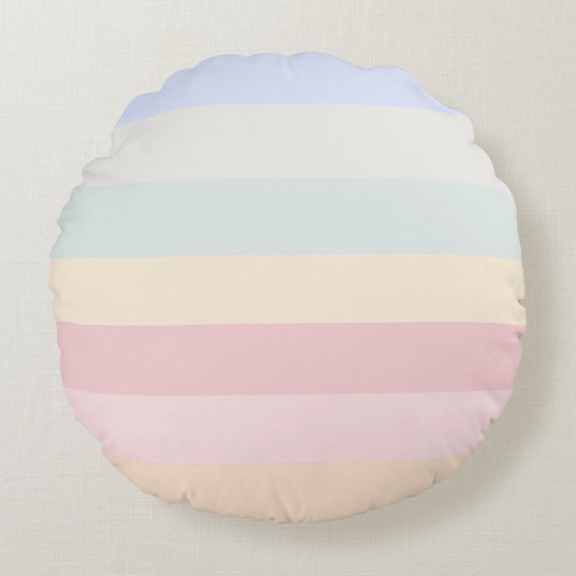 Sanfte Farben  Rundes Kissen (Vorderseite)