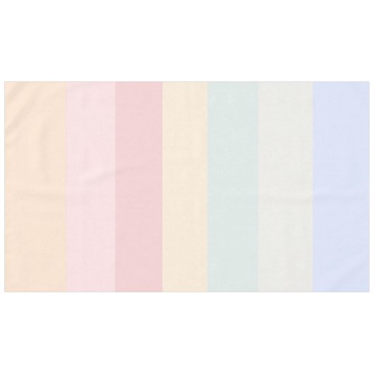Sanfte Farben Tischdecke (Vorderseite (Horizontal))