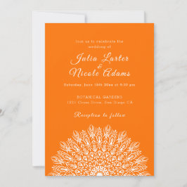 Sanfte Feder Trocken Pampas Gras Mandala Hochzeit Einladung
