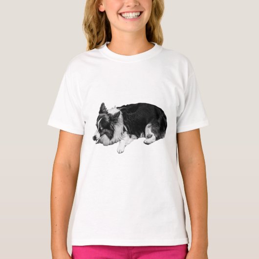 sanfte Fellfarbe, Corgi T-Shirt (Vorderseite)