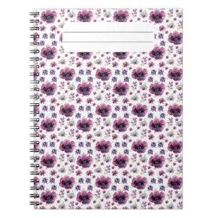 Sanfte, feminine lavendel-inspirierte Kunst Notizblock