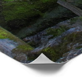 sanfte fließende Wasserfälle Poster (Ecke)