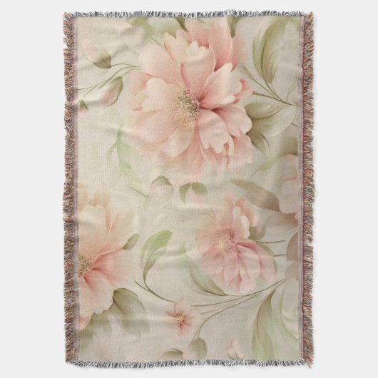 Sanfte Floral Decke (Vorderseite Vertikal)