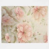 Sanfte Floral Fleecedecke (Vorderseite (Horizontal))