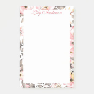Sanfte Floral Post-it Klebezettel