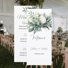 Sanfte Florale Grün Gold Akzent Hochzeit 