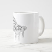 Sanfte Freunde, Morgenwärme Jumbo-Tasse (Vorderseite Rechts)