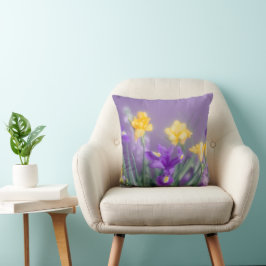 Sanfte Frühlingsblumen Kissen