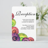 Sanfte Frühlingsblumen Moderne Hochzeitsempfehlung Begleitkarte (Stehend Vorderseite)