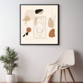 Sanfte geometrische Träumerei Poster