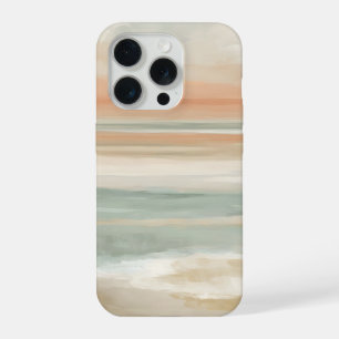 Sanfte Gezeiten-Horizont – Abstrakte Küsten-Pastel iPhone 15 Pro Hülle