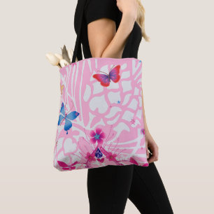 Sanfte Grace Kaleidoskop Sehr weiche rosa Farben  Tasche