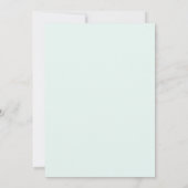 Sanfte grüne Eukalyptus-Aquarell-Rustico-Hochzeit Save The Date (Rückseite)