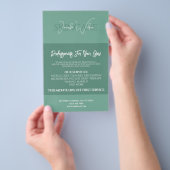 Sanfte grüne Minztöne-Skincare Flyer (Handgriff)