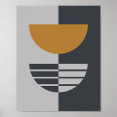 Sanfte Harmonie in abstrakter Geometrie Poster (Vorne)