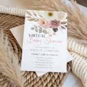Sanfte Herbst-Frühlings-Blumen Mädchen Virtuelle B Einladung