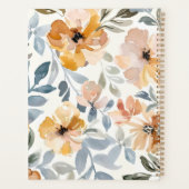Sanfte Herbstblumen Personalisiert Planer (Rückseite)