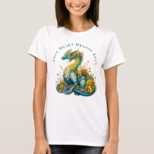 Sanfte Herz Drachenseele Whimsische Blumen-Drachen