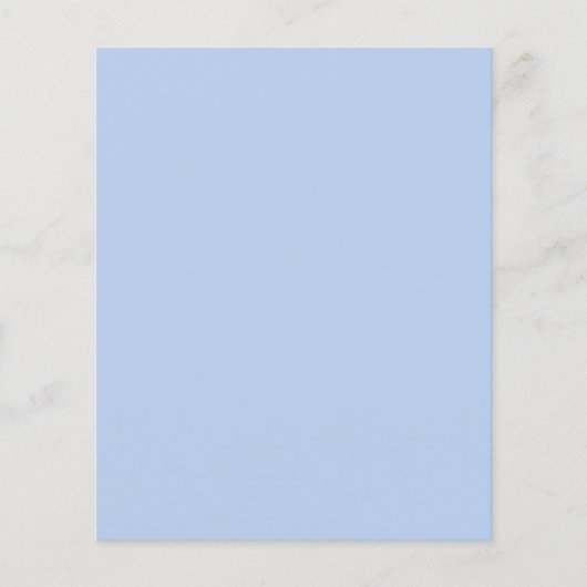Sanfte Himmelblaue Flieger Flyer (Vorne)