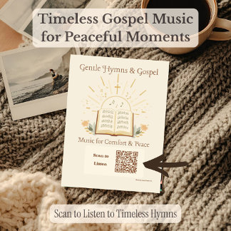 Sanfte Hymnen und Gospel-Musik | Tröstendes Christ Fotoplatte