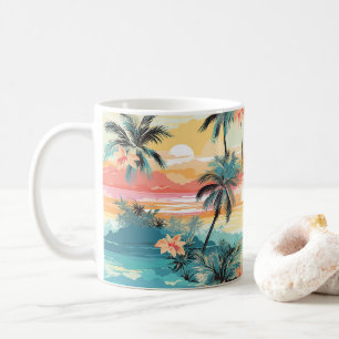 Sanfte Insel-Horizont Kaffeetasse