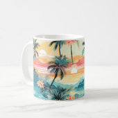 Sanfte Insel-Horizont Kaffeetasse (Vorderseite Links)