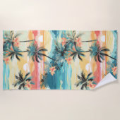 Sanfte Insel-Horizont Strandtuch (Vorderseite)