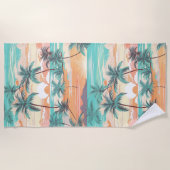 Sanfte Insel-Horizont Strandtuch (Vorderseite)