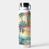 Sanfte Insel-Horizont Trinkflasche (Rückseite)