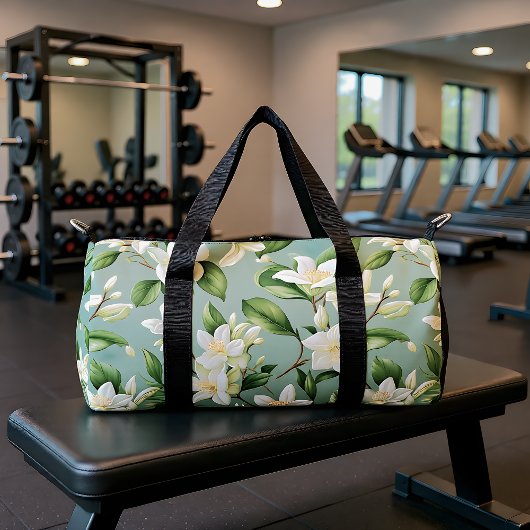 Sanfte Jasmin-Blüten-Eleganz Duffle Bag