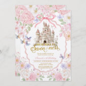 Sanfte Kokette Schmetterlinge Royal sieben Geburst Einladung (Vorne/Hinten)