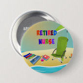Sanfte Krankenschwester, Spaß in der Sonne Button (Vorne & Hinten)