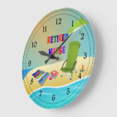 Sanfte Krankenschwester, Spaß in der Sonne Große Wanduhr (Winkel)