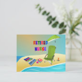 Sanfte Krankenschwester, Spaß in der Sonne Postkarte (Stehend Vorderseite)