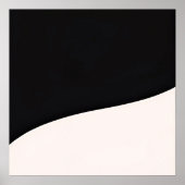 Sanfte Krümmung - Minimalistische Bogenkunst Poster (Vorne)