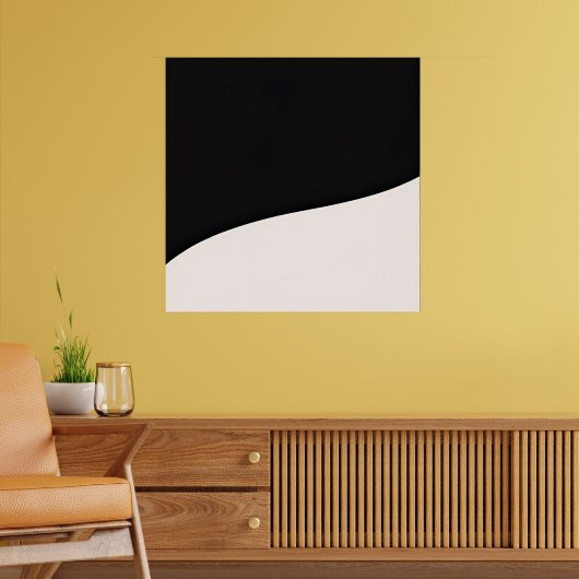 Sanfte Krümmung - Minimalistische Bogenkunst Poster (Wohnzimmer 2)